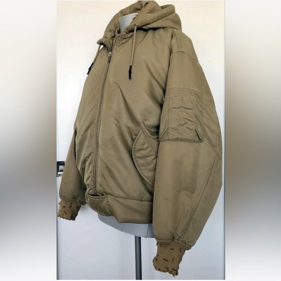 IRO tan oversized bomber jacket - Picture 5 of 12